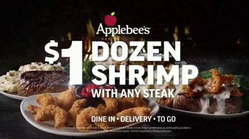 Applebees TV commercial - Dozen Shrimp for $1 With Any Steak