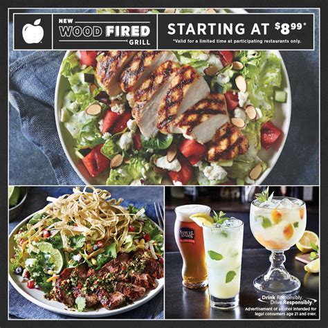 Applebee's Wood Fired Spicy Blackened Grilled Chicken, Avocado and Grapefruit Salad