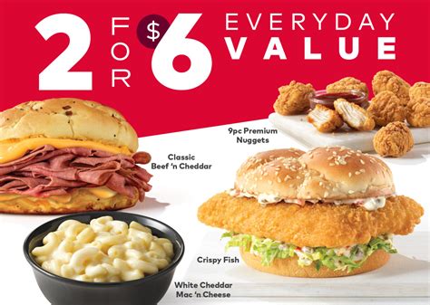 Arby's 2 for $6 Everyday Value commercials
