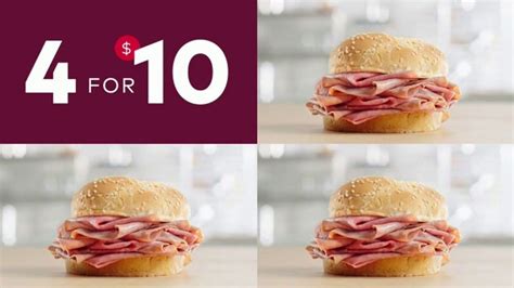 Arby's 4 for $10 Classic Roast Beef TV Spot, 'How Many Four Is' Song by YOGI