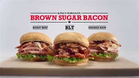 Arby's King's Hawaiian Brown Sugar Bacon Smoked Ham commercials