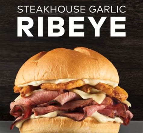 Arby's Steakhouse Garlic Ribeye Sandwich logo