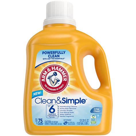 Arm & Hammer Laundry Clean & Simple Crisp Clean Liquid Detergent commercials