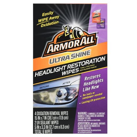 Armor All Ultra Shine Headlight Restoration Wipes commercials