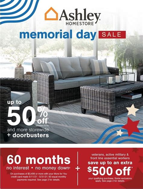 Ashley HomeStore Memorial Day Sale TV commercial - First Come, First Served Giveaway: Receive $50 in Ashley Cash