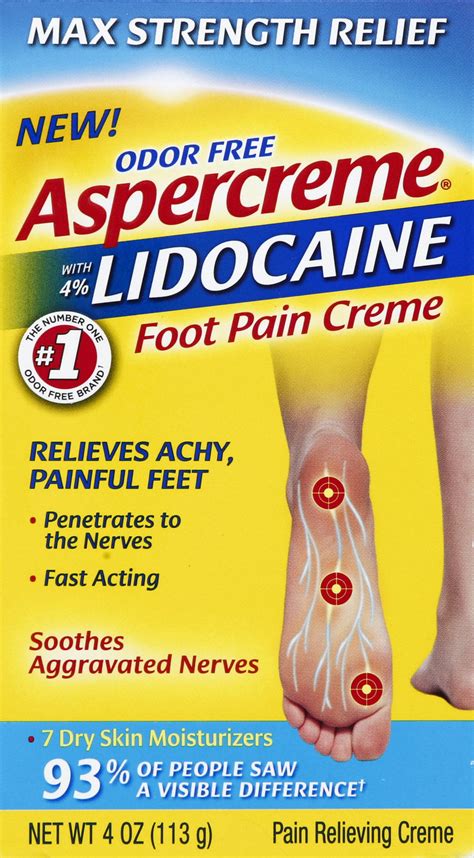 Aspercreme Aspercreme With Lidocaine Foot Pain Creme commercials