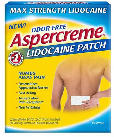 Aspercreme Lidocaine Patch XL commercials