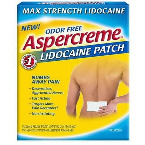 Aspercreme Lidocaine Patch commercials