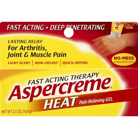 Aspercreme Warming Pain Relieving Gel