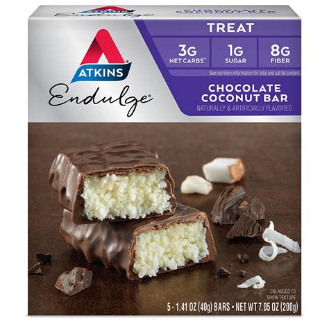Atkins Endulge Treat Chocolate Coconut Bar commercials