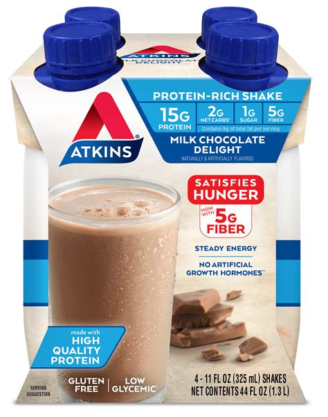 Atkins Milk Chocolate Delight Shake logo