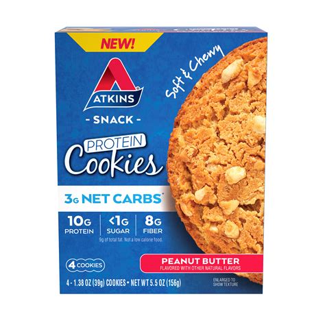 Atkins Peanut Butter Protein Cookies logo