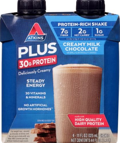 Atkins Plus Creamy Milk Choloate Shake logo