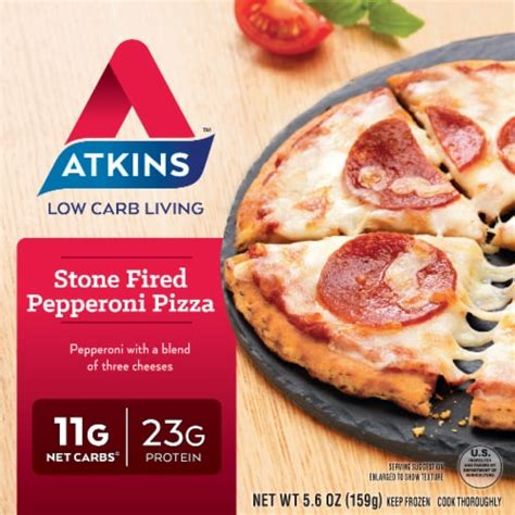 Atkins Stone Fired Pepperoni Pizza logo