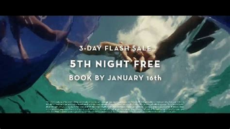 Atlantis 3-Day Flash Sale TV commercial - Welcome: Fifth Night Free