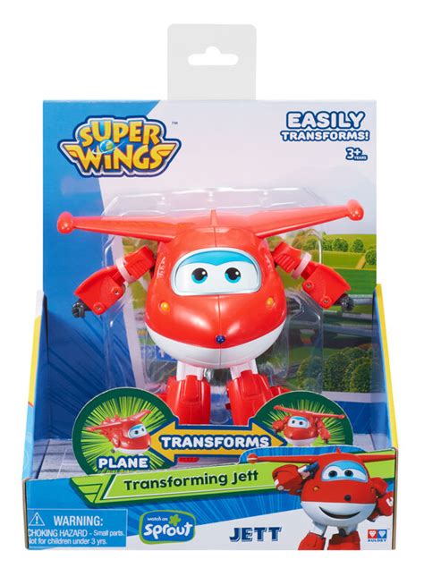 Auldey Toys Super Wings Transforming Plane Jett