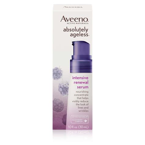 Aveeno Absolutely Ageless Intensive Renewal Serum commercials