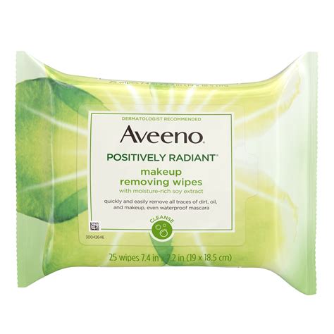 Aveeno Positively Radiant Makeup Removing Wipes commercials