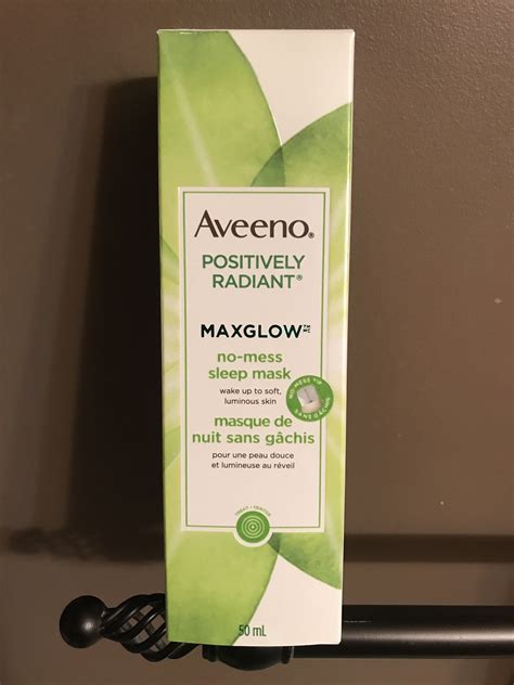 Aveeno Positively Radiant Maxglow No-Mess Sleep Mask logo