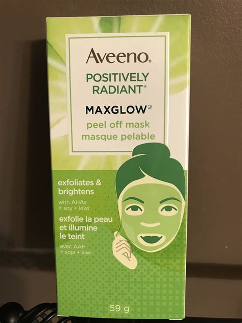 Aveeno Positively Radiant Maxglow Peel Off Mask logo