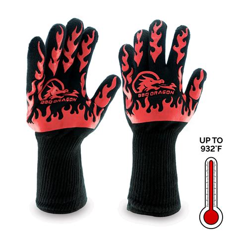 BBQ Dragon Extreme Heat Resistance BBQ Gloves commercials
