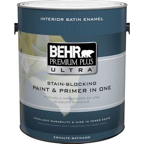 BEHR Paint Premium Plus Paint & Primer in One: Interior Satin Enamel logo