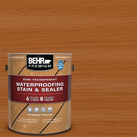 BEHR Paint Semi-Transparent Waterproofing Stain & Sealer - Redwood NaturalTone commercials