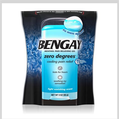 BENGAY Zero Degrees Gel Vanishing Scent logo
