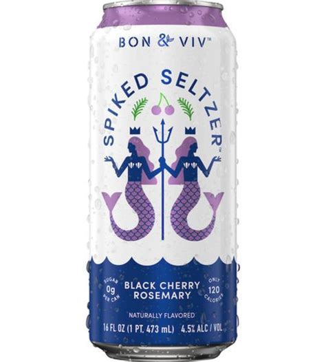 BON & VIV Spiked Seltzer Black Cherry Rosemary logo