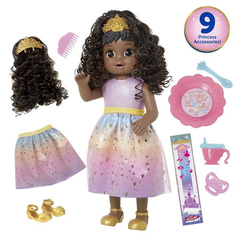 Baby Alive Princess Ellie Grows Up! Doll with Black Hair