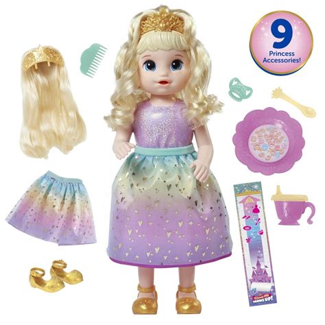 Baby Alive Princess Ellie Grows Up! Doll with Blonde Hair