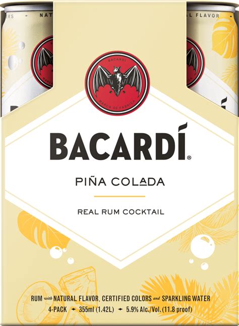 Bacardi Real Rum Cocktails Piña Colada