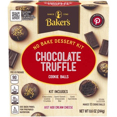 Baker's Chocolate No Bake Dessert Mix: Chocolate Truffle Cookie Balls logo
