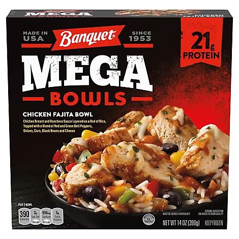 Banquet Chicken Fajita Mega Bowls logo