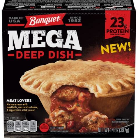 Banquet Mega Deep Dish Meat Lovers logo