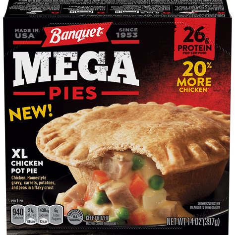 Banquet Mega Pies XL Chicken Pot Pie logo