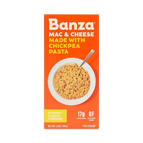 Banza Mac & Cheese Made With Chickpea Pasta