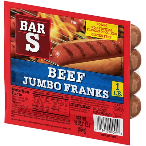 Bar-S Jumbo Premium Beef Franks