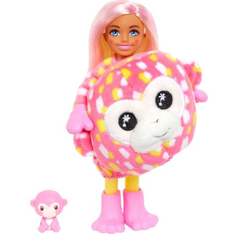 Barbie Cutie Reveal Jungle Series Monkey Themed Chelsea Doll
