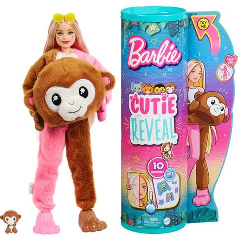 Barbie Cutie Reveal Jungle Series Monkey Themed Doll logo