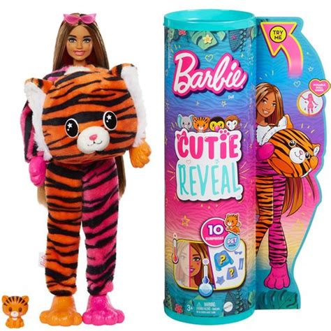 Barbie Cutie Reveal Jungle Series Tiger Themed Doll