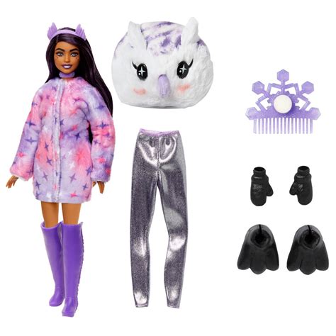 Barbie Cutie Reveal Snowflake Sparkle Owl Costume Doll logo