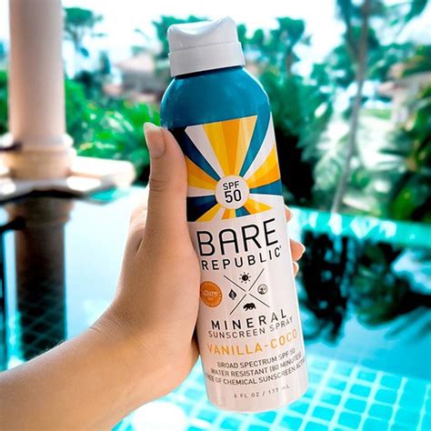 Bare Republic Mineral SPF 50 Sport Sunscreen Spray Vanilla Coco