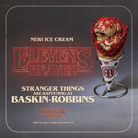 Baskin-Robbins Stranger Things Eleven's Heaven Ice Cream logo