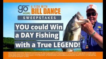 Bassmaster TV commercial - Go Outside & Fish With Bill Dance Sweepstakes