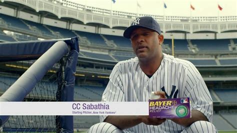 Bayer TV Commercial For Headache Featuring CC Sabathia