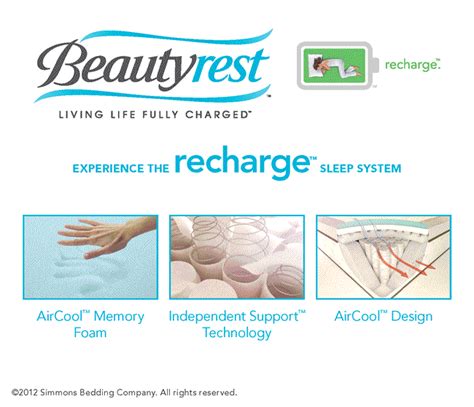 Beautyrest Recharge Sleep System commercials