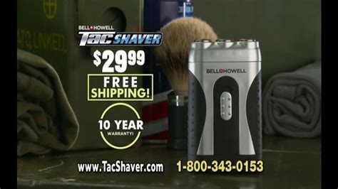 Bell + Howell TacShaver TV Spot, 'Quick and Razor-Smooth'