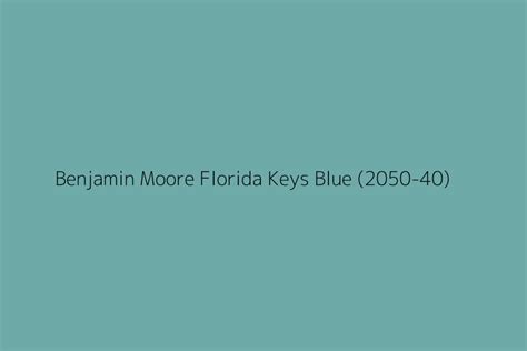 Benjamin Moore Florida Keys commercials