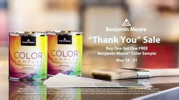 Benjamin Moore Thank You Sale TV commercial - Buy One Get One